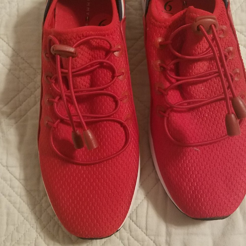 Red Tommy Hilfiger shoes